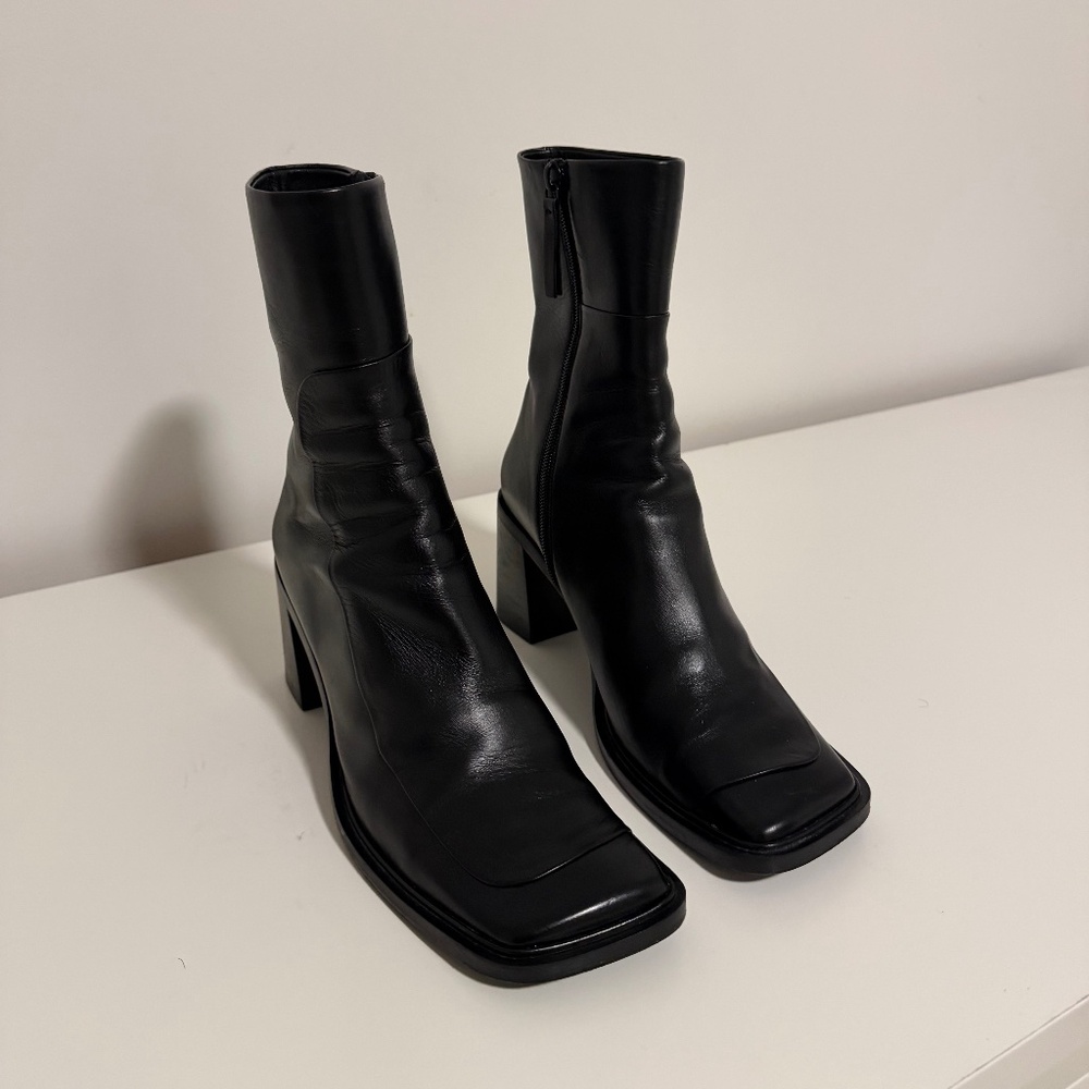 The Row Patch Ankle Boot in Black - image 1